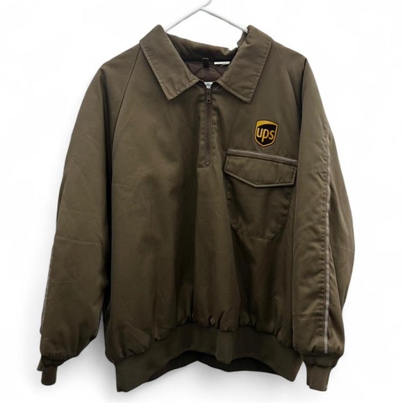 Twinhill Other - Mens UPS Quilted 1/4 Zip Jacket size XL